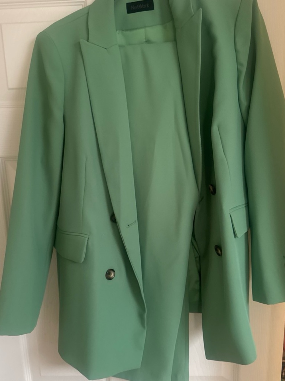 Green suit